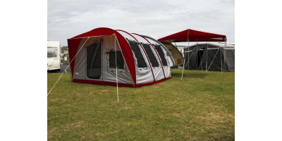 Teardrop Caravan Side Awning Room / Tent - Wine Colour - ROADCHIEF
