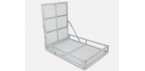Galvanised Trailer Mower Box with Loading Ramp for Trailer Draw Bar