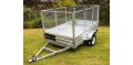 4' Caged Trailer Roof Bar - 1.3m Wide | Arched Roof Bar for Caged Trailers