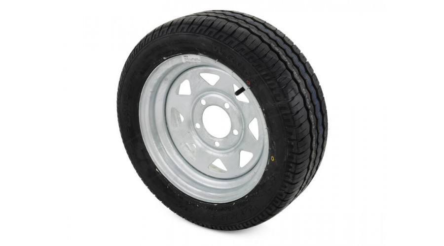 13" Galvanised Trailer Wheel + Low Profile Tyre 195/50R13C | Wheels & Tyres hello