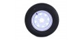 13" White Painted Trailer Wheel + Tubeless Radial Tyre 165R13LT | Wheels & Tyres