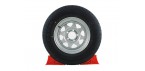 14" Galvanised Trailer Wheel + Tubeless Radial Tyre 185R14LT | Wheels & Tyres